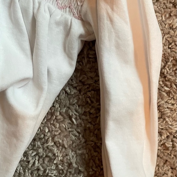 Top & pants set. LS smocked flowers. pink/white pants. Magnolia 18 mo. - Picture 5 of 5